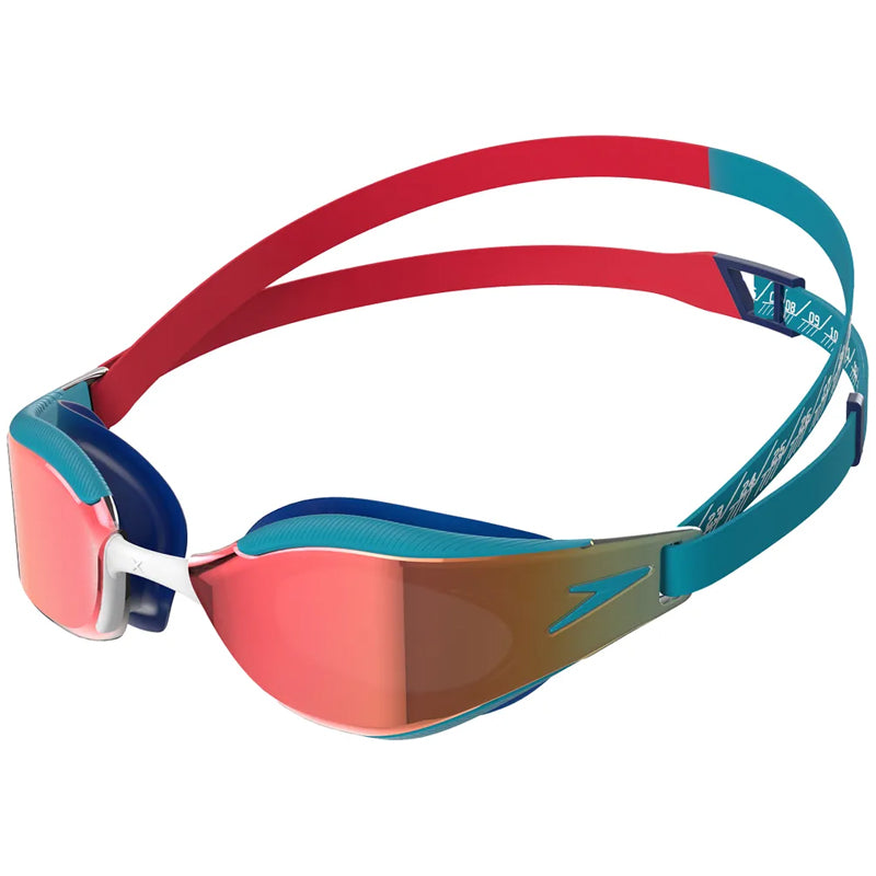 Speedo - Fastskin Hyper Elite Mirror Junior Goggles - Red/Blue