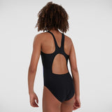 Speedo - Girls' Digital Placement Pulseback Swimsuit - Black/Purple