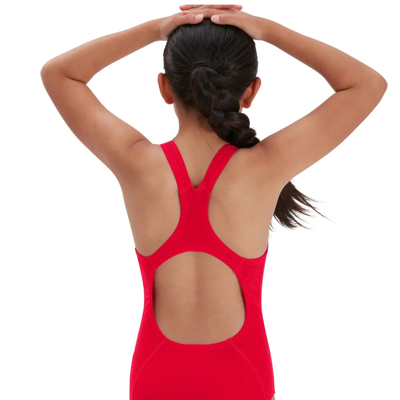 Speedo - Girls' Endurance+ Medalist Swimsuit - Red