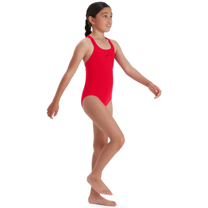 Speedo - Girls' Endurance+ Medalist Swimsuit - Red