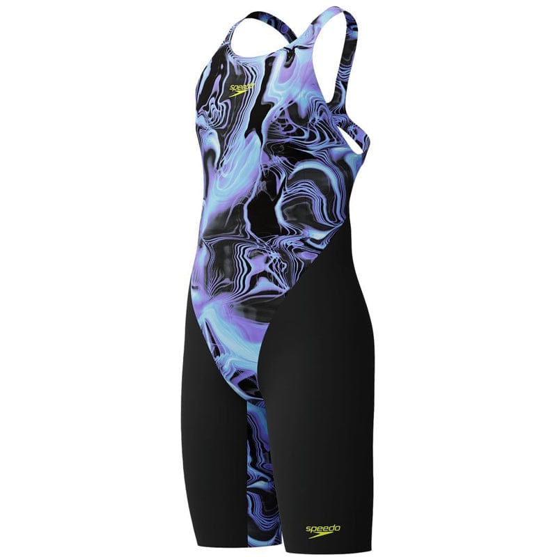 Speedo - Girls' Fastskin Endurance+ Max Openback Kneeskin - Lucent Glow/Black