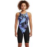 Speedo - Girls' Fastskin Endurance+ Max Openback Kneeskin - Lucent Glow/Black