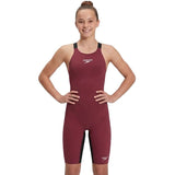 Speedo - Girls' Fastskin Endurance+ Max Openback Kneeskin - Regal Red/Black MI