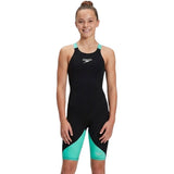 Speedo - Girls' Fastskin LZR Ignite Kneeskin - Black/Green