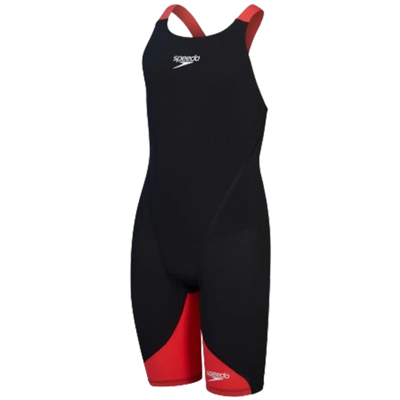 Speedo - Girls' Fastskin LZR Ignite Kneeskin - Black/Red