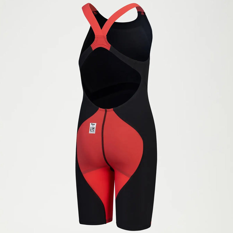 Speedo - Girls' Fastskin LZR Ignite Kneeskin - Black/Red