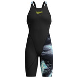Speedo - Girls Fastskin LZR Ignite Kneeskin - Electro Static/Black