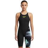 Speedo - Girls Fastskin LZR Ignite Kneeskin - Electro Static/Black