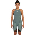 Speedo - Girls' Fastskin LZR Ignite Kneeskin - Green/Black/Orange