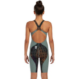 Speedo - Girls' Fastskin LZR Ignite Kneeskin - Green/Black/Orange