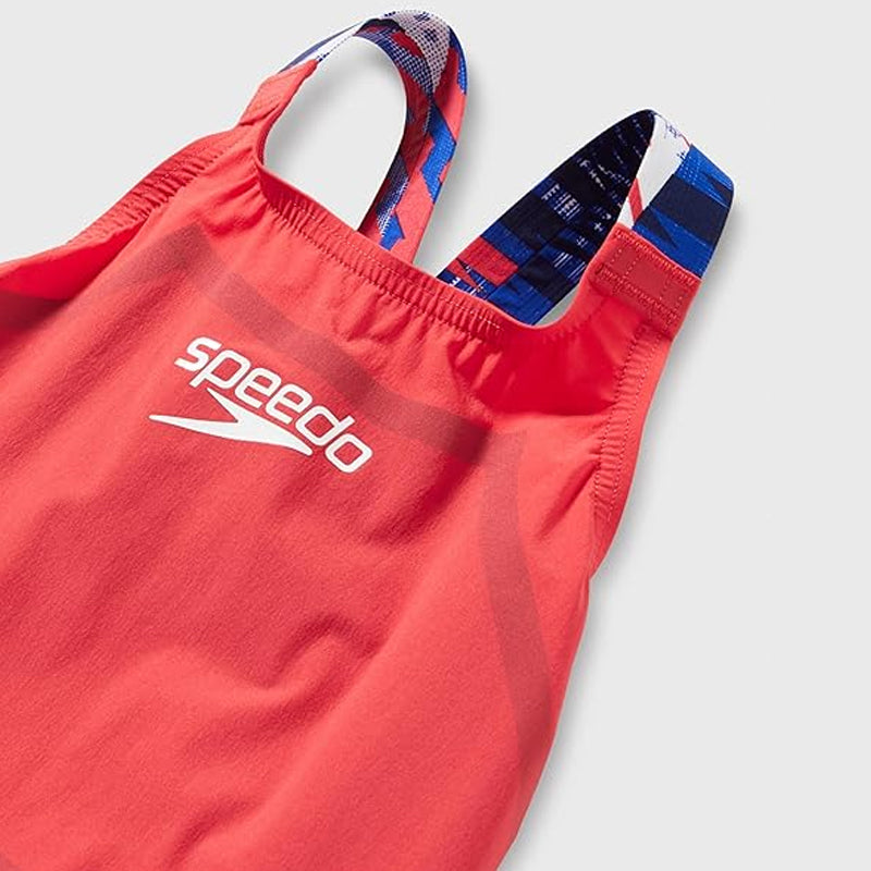 Speedo - Girls' Fastskin LZR Ignite Kneeskin - Red/Blue/White