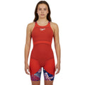 Speedo - Girls' Fastskin LZR Ignite Kneeskin - Red/Blue/White