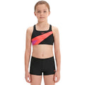 Speedo - Girl's Hyperboom Butterfly Back Bikini Set - Anthracite/Post It Pink/Neon Jelly