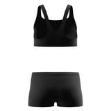 Speedo - Girl's Hyperboom Butterfly Back Bikini Set - Anthracite/Post It Pink/Neon Jelly