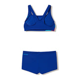 Speedo - Girl's Hyperboom Butterfly Back Bikini Set - Night Watch/Hyper Teal/Post It Pink