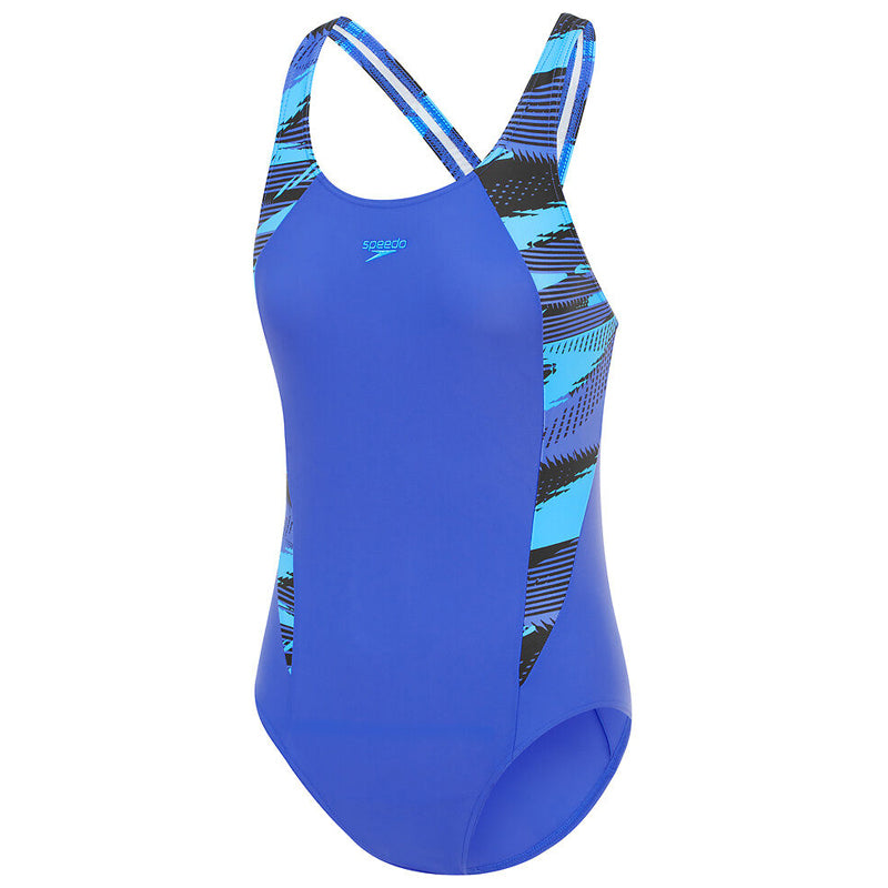 Speedo - Girl's HyperBoom Splice Muscleback Swimsuit - Blue