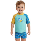 Speedo - Infant Boys Learn to Swim Rashguard Set - Blue/Yellow