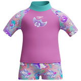 Speedo - Infant Girls' Digital Short Sleeve Rash Top Set - Pink