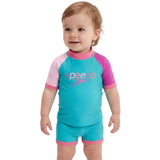 Speedo - Junior Unisex Learn to Swim Short Sleeve Rashguard Set - Aqua Breeze