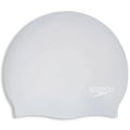 Speedo - Long Hair Silicone Cap - Silver/White