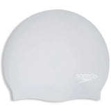 Speedo - Long Hair Silicone Cap - Silver/White