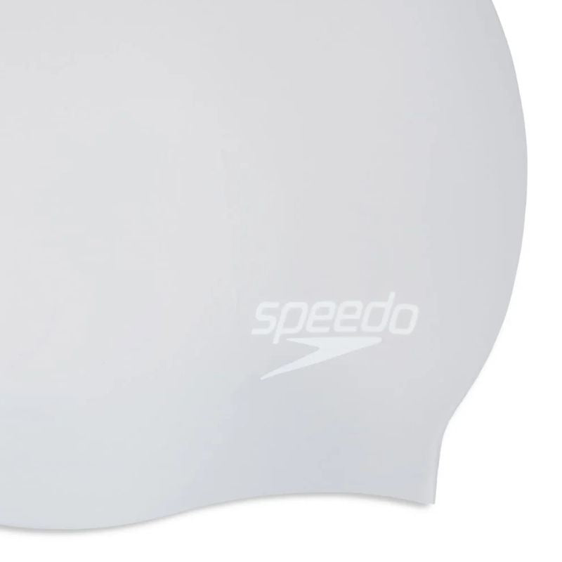 Speedo - Long Hair Silicone Cap - Silver/White