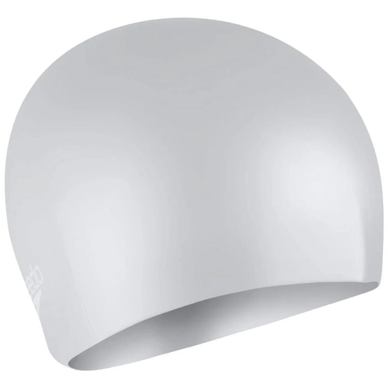 Speedo - Long Hair Silicone Cap - Silver/White