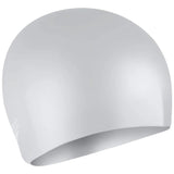 Speedo - Long Hair Silicone Cap - Silver/White