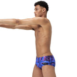 Speedo - Men's 13.5cm Club Training Allover Brief - Blue/Multi