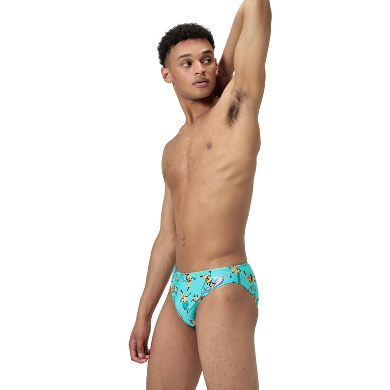 Speedo - Men's 5cm Allover Digital Brief - Arctic Glass