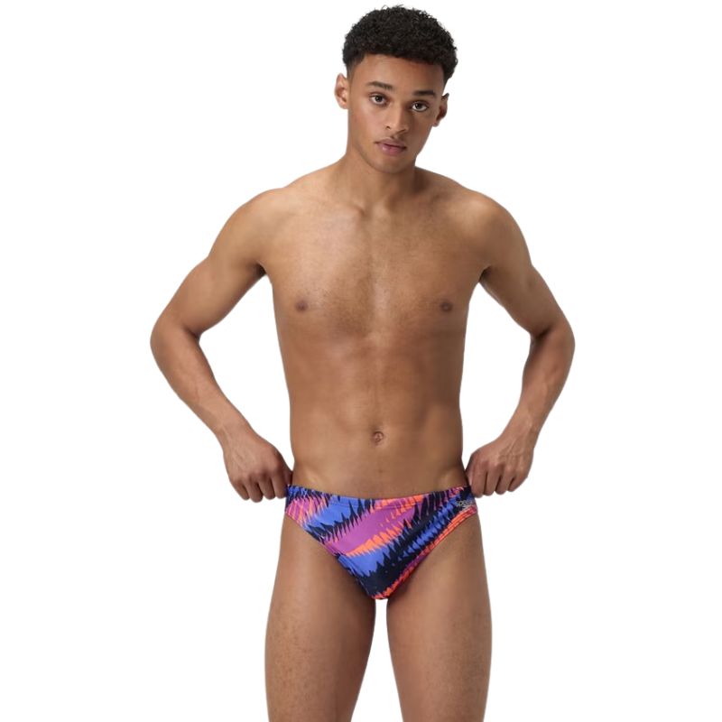 Speedo - Men's 5cm Allover Digital Brief - Razor Sharp/Diva
