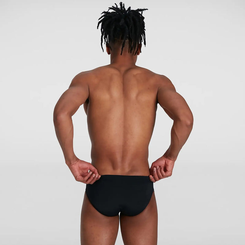 Speedo - Men's Allover 7cm Brief - Black/Blue