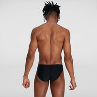 Speedo - Men's Allover 7cm Brief - Black/Grey