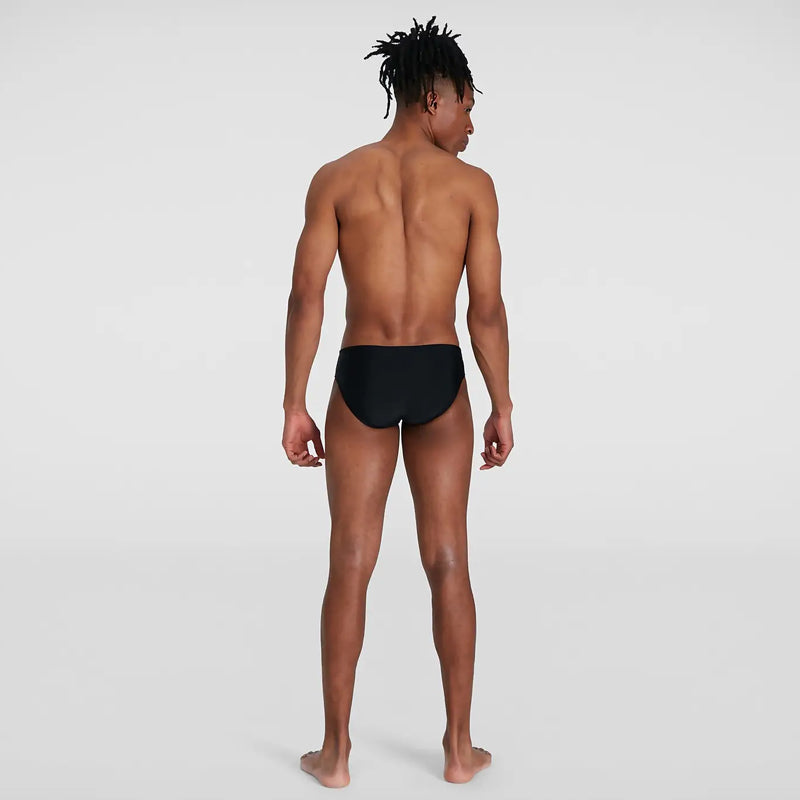 Speedo - Men's Allover 7cm Brief - Black/Grey