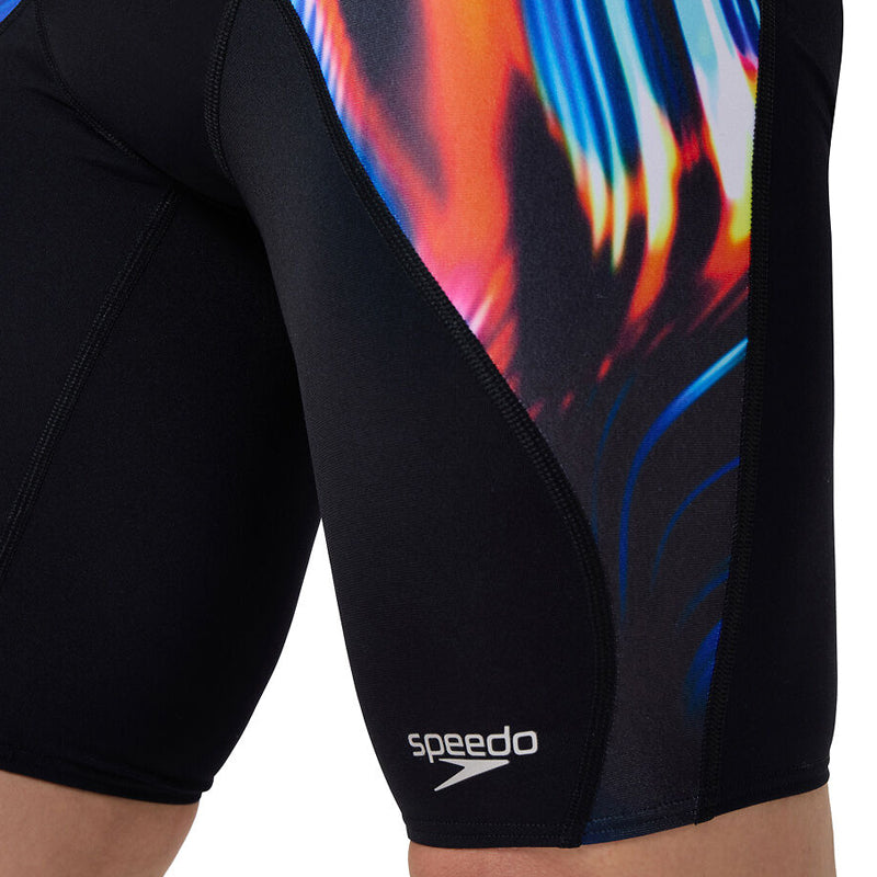 Speedo - Mens AllOver Digital V-Cut Jammer - Lava Blur/Black