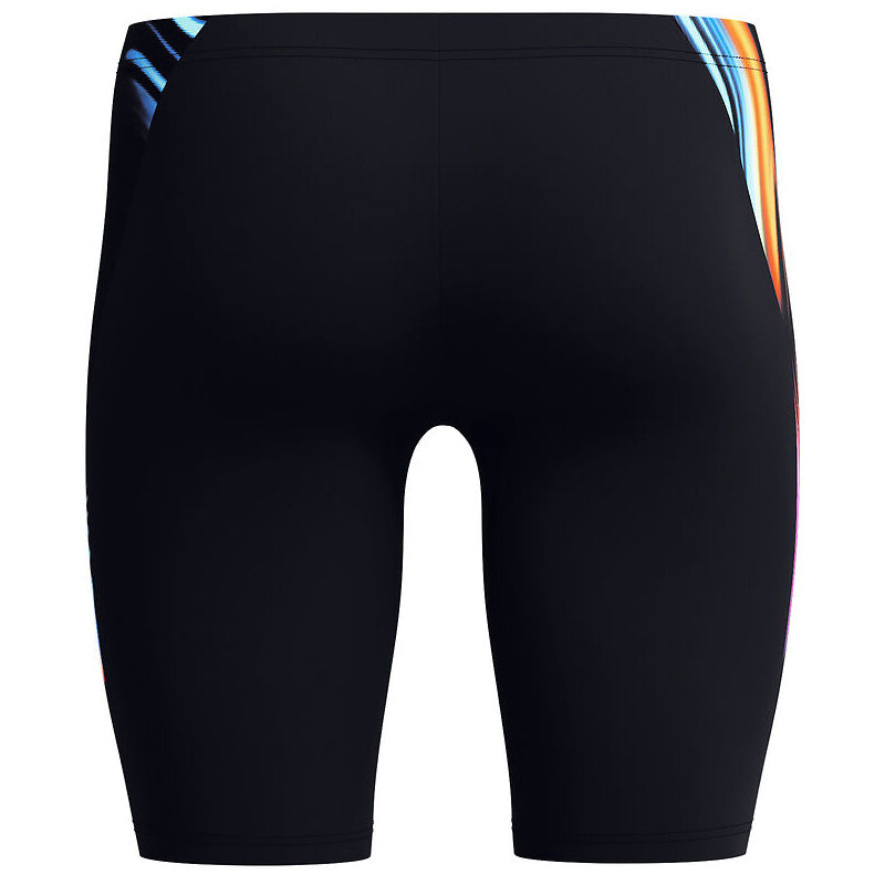 Speedo - Mens AllOver Digital V-Cut Jammer - Lava Blur/Black