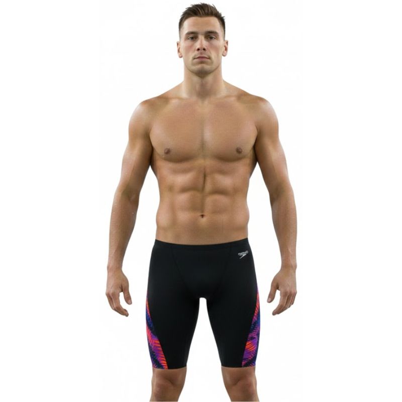 Speedo - Mens AllOver Digital V-Cut Jammer - Razor Sharp/Diva