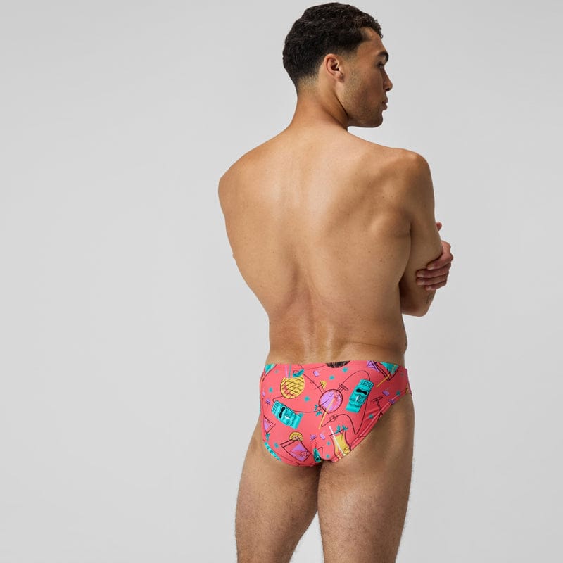 Speedo - Mens Beachstar Print 2" Brief - Coral Sands