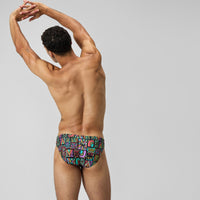 Speedo - Mens Beachstar Print 2" Brief - Neon Violet