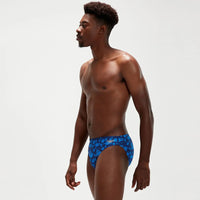 Speedo - Men's Bondi Blossom 5cm Club Training Brief - Blue/Blue