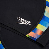 Speedo - Men's Club Training Allover Digital V-Cut Jammer - Blue/Yellow