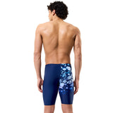 Speedo - Men's Club Training Placement Printed Jammer - Moonglow Smoke/Navy