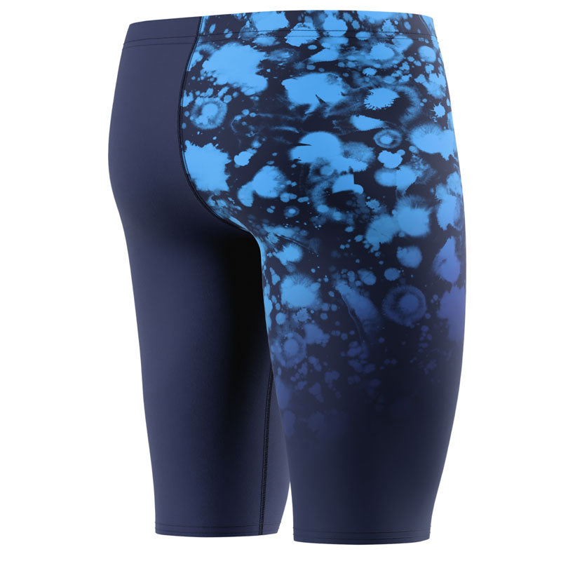 Speedo - Men's Club Training Placement Printed Jammer - Moonglow Smoke/Navy