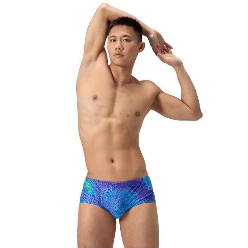 Speedo - Men's Club Training Printed 13.5cm Brief - Sugar Blue