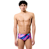 Speedo - Men's Club Training Printed Brief - Brushy Glitch/Hope