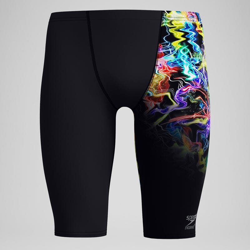 Speedo - Men's Club Training Printed Jammer - Static Volta/Black