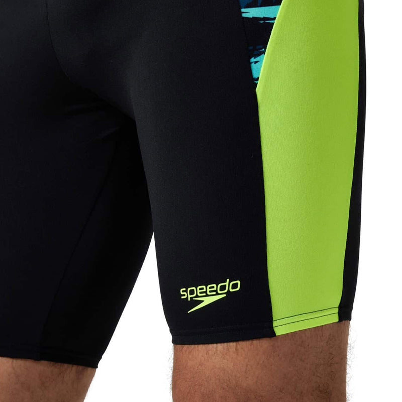 Speedo - Mens Endurance+ Max Splice V2 Jammer - Black/Hyper Yellow