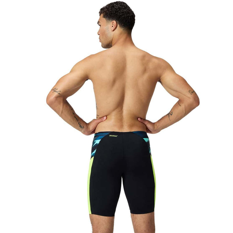 Speedo - Mens Endurance+ Max Splice V2 Jammer - Black/Hyper Yellow