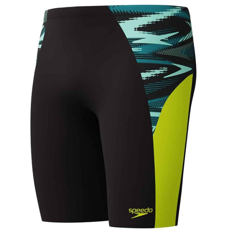 Speedo - Mens Endurance+ Max Splice V2 Jammer - Black/Hyper Yellow