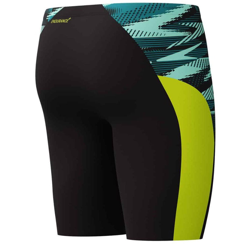 Speedo - Mens Endurance+ Max Splice V2 Jammer - Black/Hyper Yellow